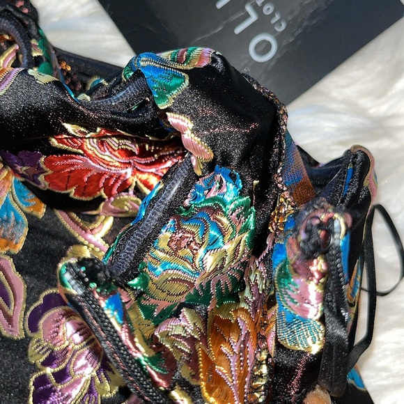 NWT Vici || Olia “Ganni Jacquard” Strapless Midi Dress ~ in Metallic Multi - Picture 10 of 16